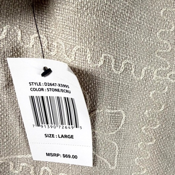 Malibu By Drill Clothing Co Mens Short Sleeve Button Up Shirt Tan Floral Large - Picture 8 of 8